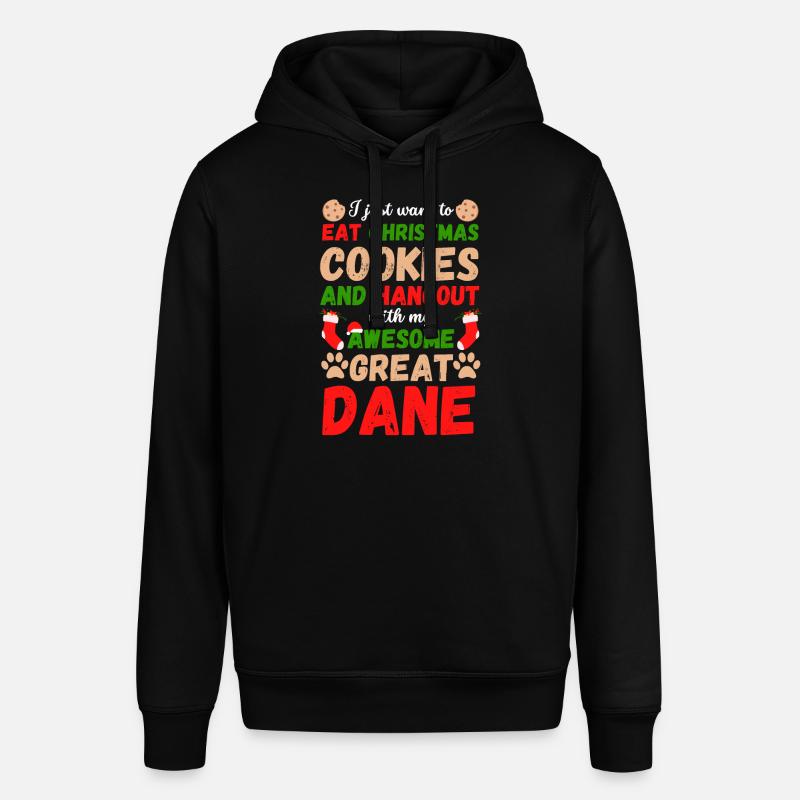 Biscuits de Noël Great Dane - Sweat à capuche SOUNDER Stanley/Stella Unisexe - noir