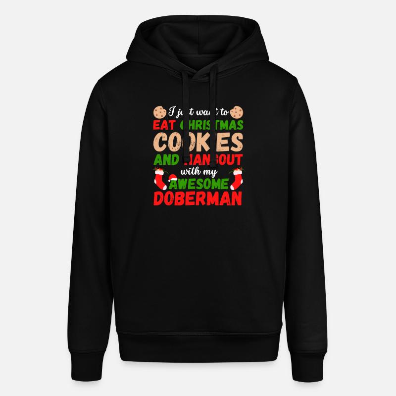Biscuits Doberman de Noël - Sweat à capuche SOUNDER Stanley/Stella Unisexe - noir