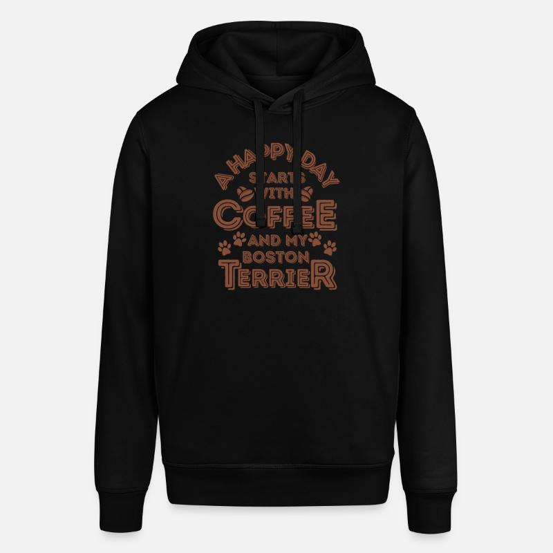 Boston Terrier Café pour chiens - Sweat à capuche SOUNDER Stanley/Stella Unisexe - noir