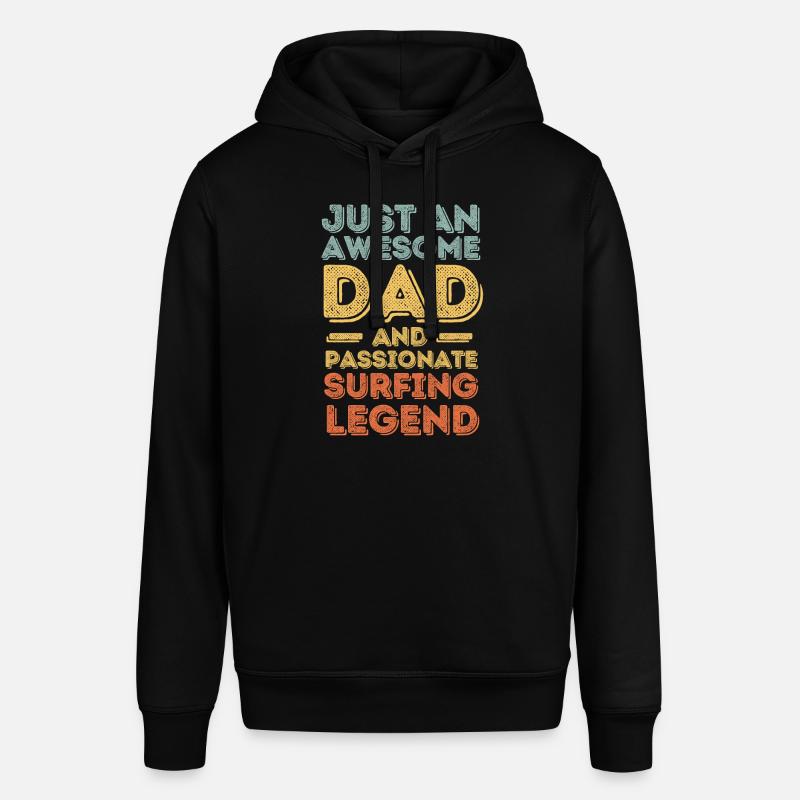 Papa surf rétro - Sweat à capuche SOUNDER Stanley/Stella Unisexe - noir