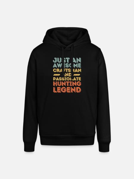 Artisan hunting retro - Stanley/Stella SOUNDER Unisex Hoodie - black
