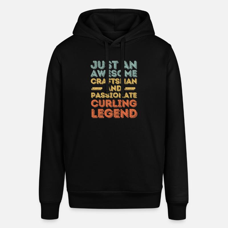 Artisan Curling rétro - Sweat à capuche SOUNDER Stanley/Stella Unisexe - noir