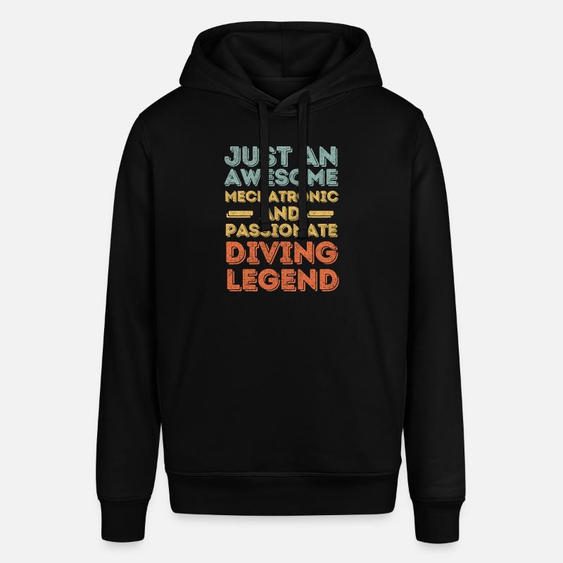 Mécatronique Plongée Rétro - Sweat à capuche SOUNDER Stanley/Stella Unisexe - noir