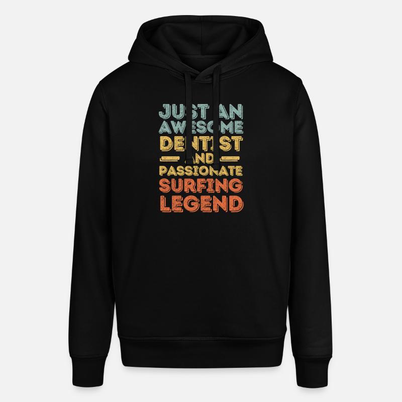 Dentiste Surf rétro - Sweat à capuche SOUNDER Stanley/Stella Unisexe - noir