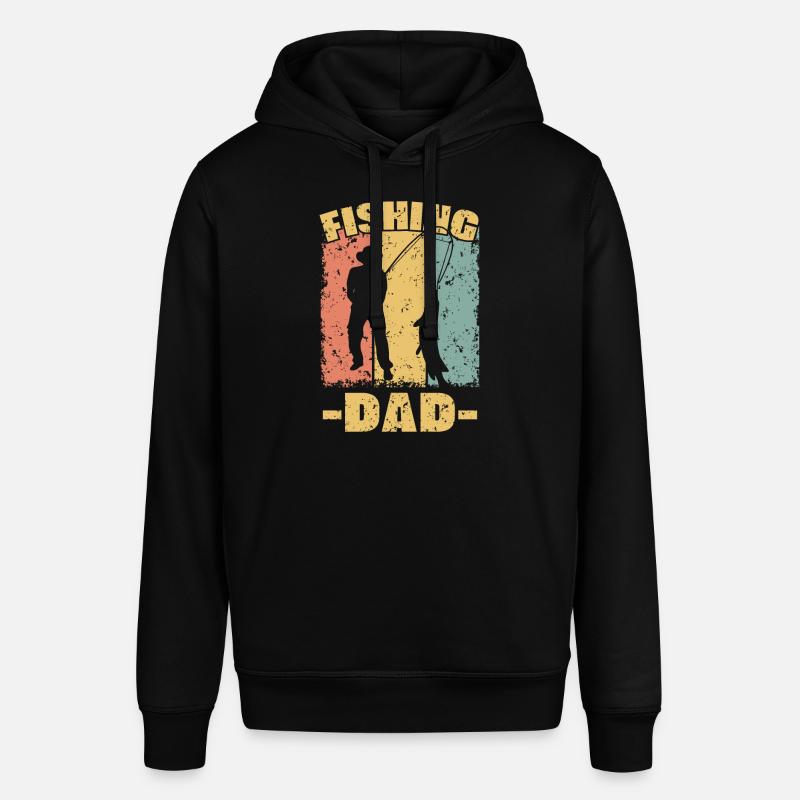 Papa de pêche rétro - Sweat à capuche SOUNDER Stanley/Stella Unisexe - noir