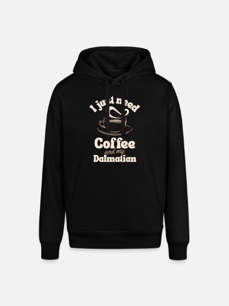 Coffee Dalmatian lover - Stanley/Stella SOUNDER Unisex Hoodie - black
