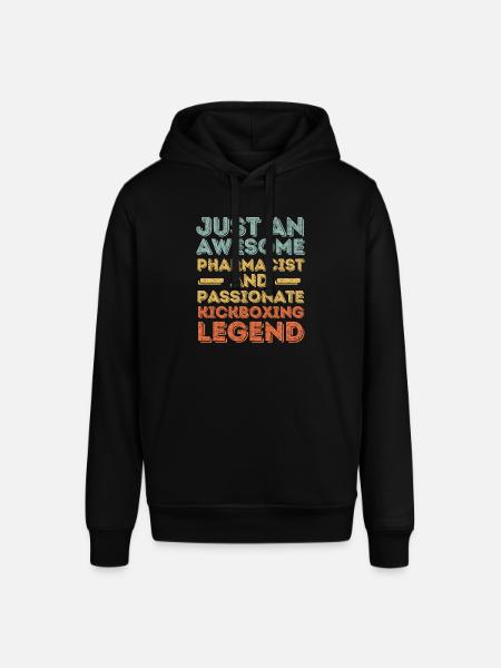 Pharmacist Kickboxing legend retro - Stanley/Stella SOUNDER Unisex Hoodie - black