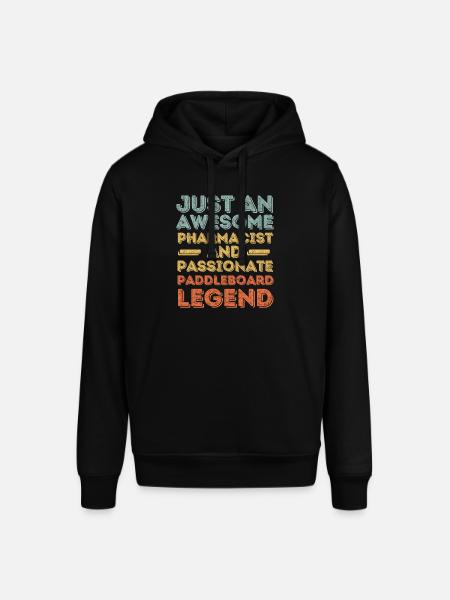 Pharmacist Paddleboard legend retro - Stanley/Stella SOUNDER Unisex Hoodie - black
