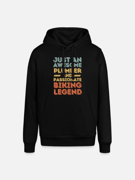 Plumber Biking legend retro - Stanley/Stella SOUNDER Unisex Hoodie - black