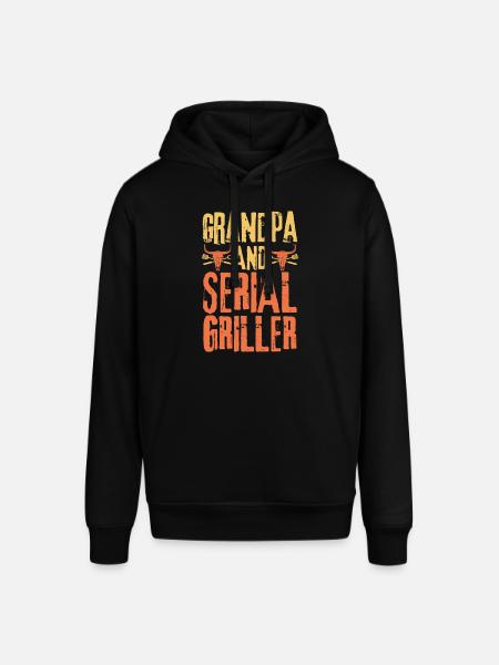 Grandpa and Serial Griller - Stanley/Stella SOUNDER Unisex Hoodie - black