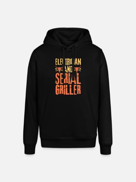 Electrician and Serial Griller - Stanley/Stella SOUNDER Unisex Hoodie - black