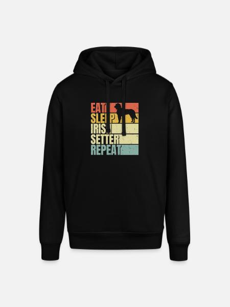 Eat sleep Irish-setter repeat - Stanley/Stella SOUNDER Unisex Hoodie - black