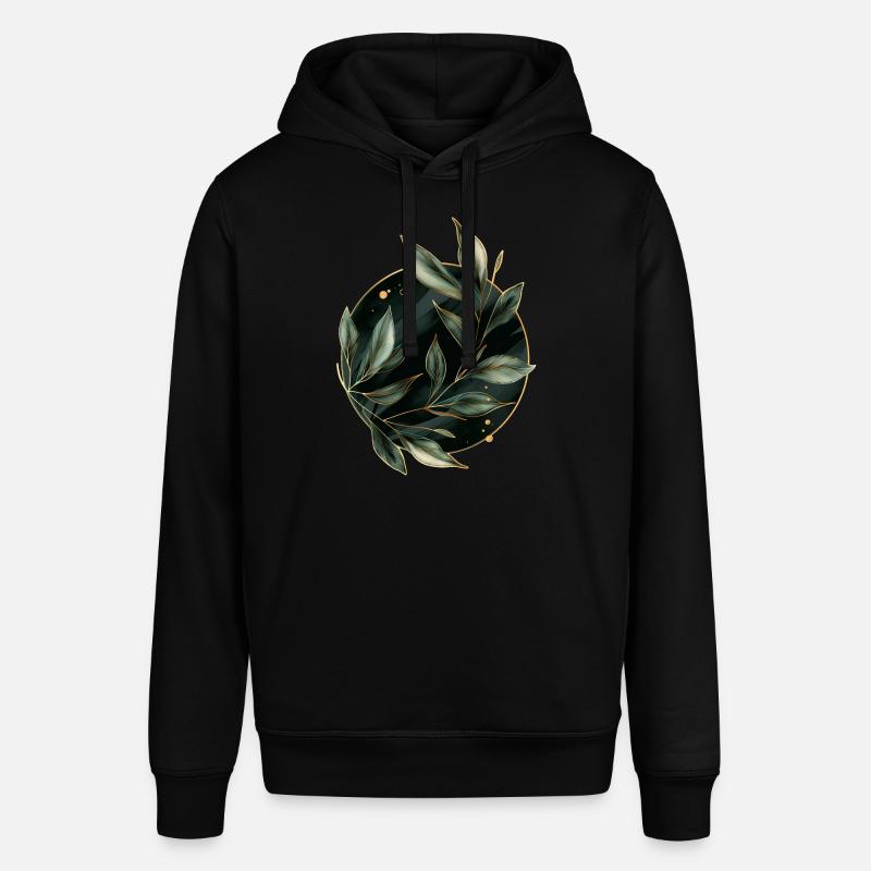 Feuilles de plantes - Sweat à capuche SOUNDER Stanley/Stella Unisexe - noir