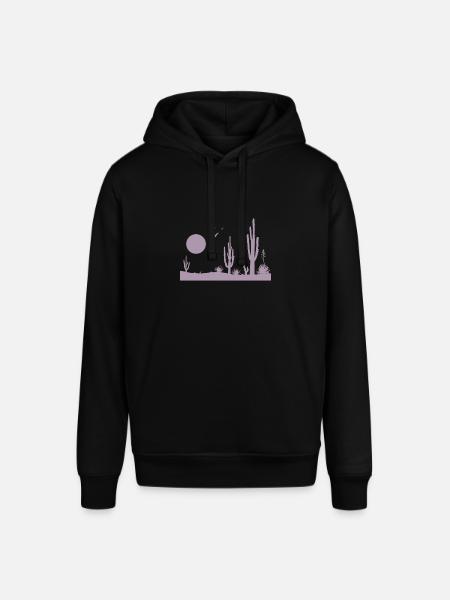Ørken ørken landskab - Stanley/Stella SOUNDER unisex hoodie - sort