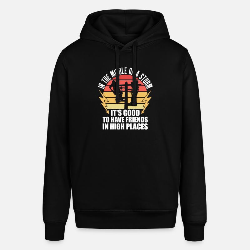 Électricien de lignes électriques - Sweat à capuche SOUNDER Stanley/Stella Unisexe - noir