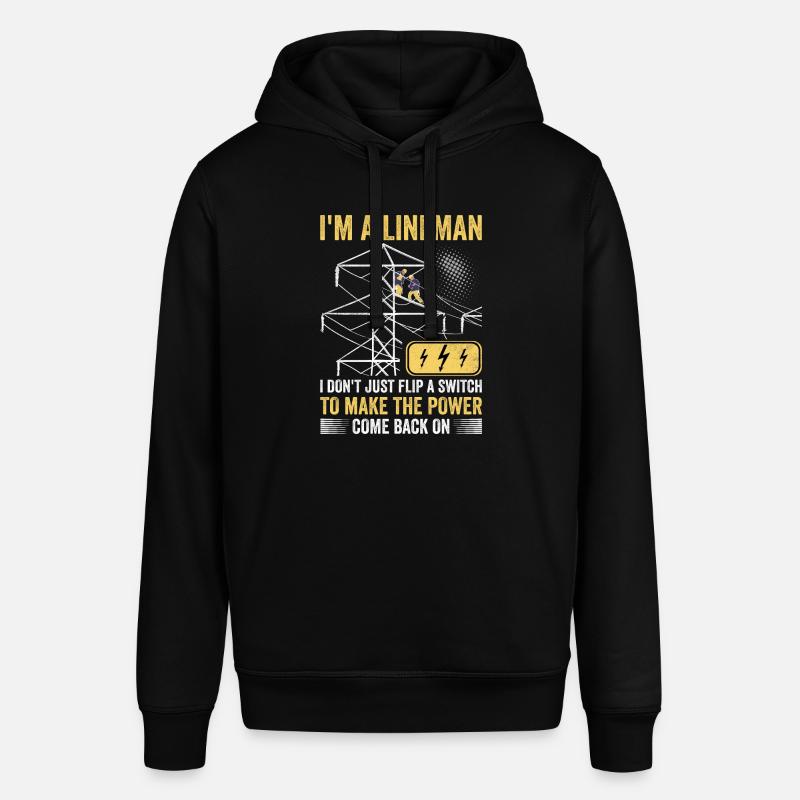 Électricien de lignes électriques - Sweat à capuche SOUNDER Stanley/Stella Unisexe - noir