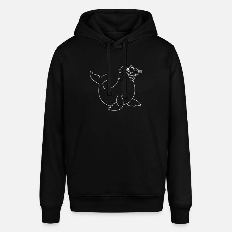 Phoque Lamantin Doux Phoque - Sweat à capuche SOUNDER Stanley/Stella Unisexe - noir