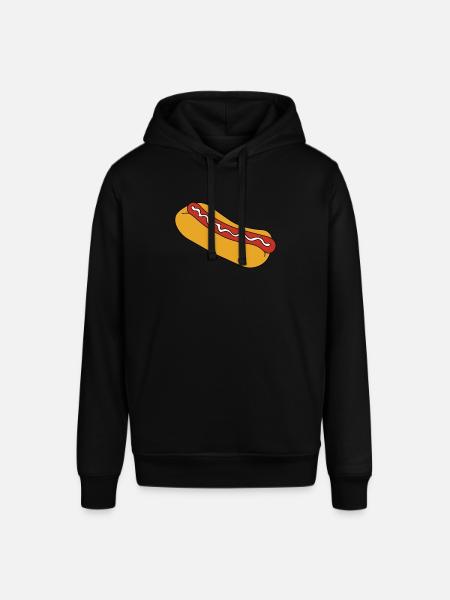 Varmkorv snabbmat korv rullar - Luvtröja SOUNDER unisex från Stanley/Stella - svart