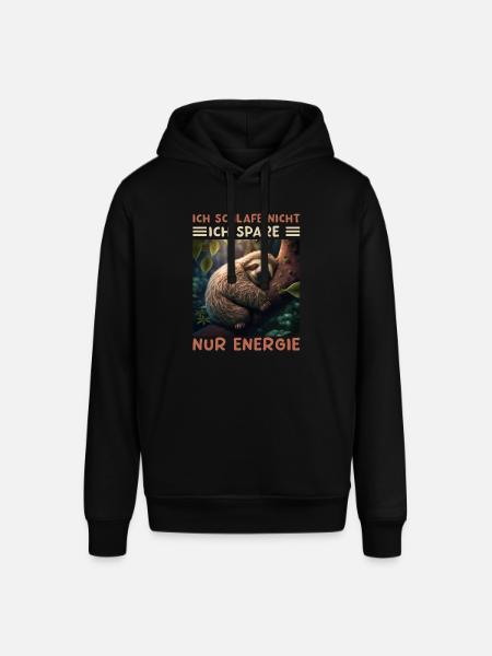 Ich Schlafe Nicht Ich Spare Energie - Stanley/Stella Unisex Hoodie SOUNDER - Schwarz