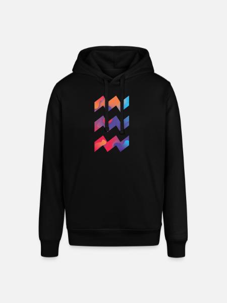 Eindhoven logo kleur 2021 vibes festival - Stanley/Stella Uniseks biologische hoodie SOUNDER - zwart