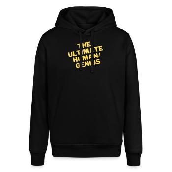 Ultimate Human / Genius - Stanley/Stella Unisex Hoodie SOUNDER - Schwarz - Vorne - Alina (178cm) & Michal (187cm)