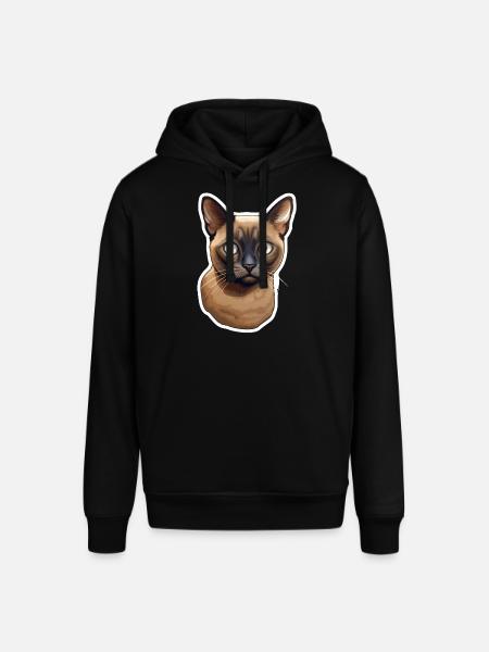 Burmese cat - Stanley/Stella SOUNDER Unisex Hoodie - black
