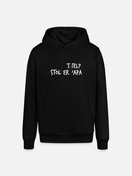 Stolzer Papa Titel - Stanley/Stella Unisex Hoodie SOUNDER - Schwarz