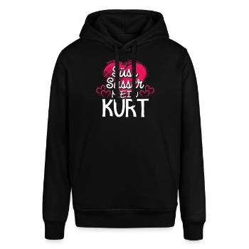 KURT - süss - Stanley/Stella Unisex Hoodie SOUNDER - Schwarz - Vorne - Alina (178cm) & Michal (187cm)