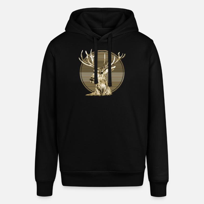 Cerf - Sweat à capuche SOUNDER Stanley/Stella Unisexe - noir