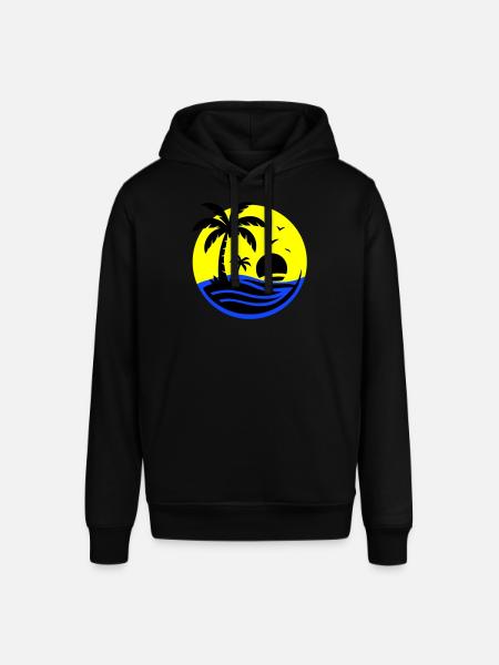 Insel Palmen Meer - Stanley/Stella Unisex Hoodie SOUNDER - Schwarz