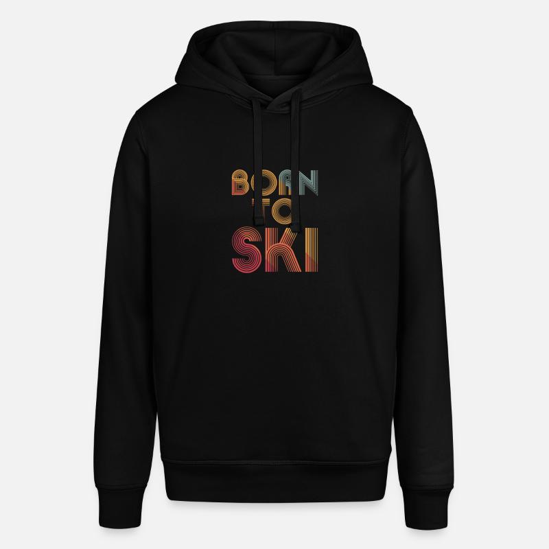 Né pour skier - Sweat à capuche SOUNDER Stanley/Stella Unisexe - noir