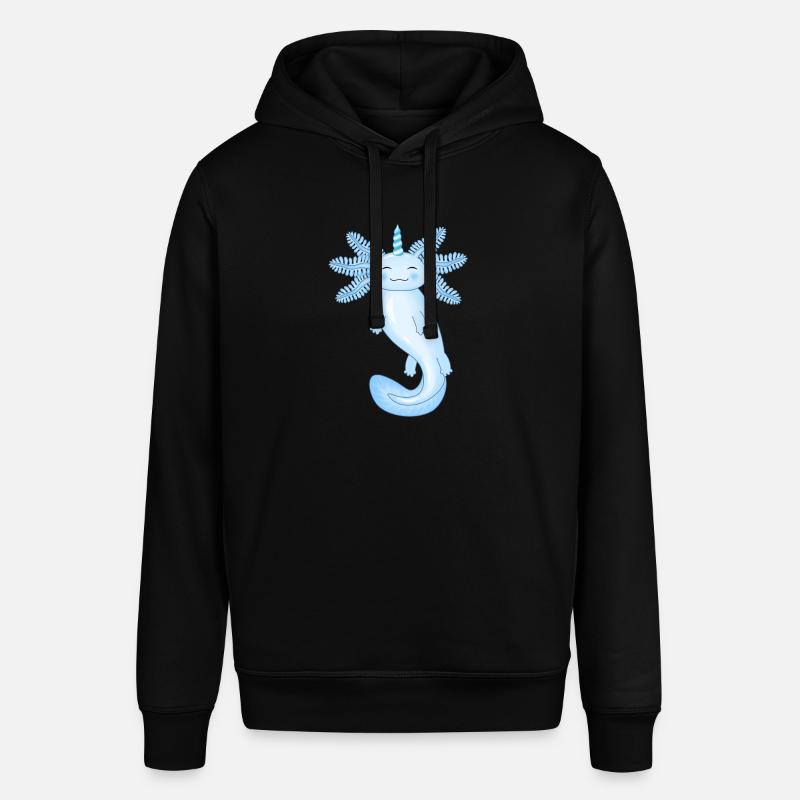 Axolotl bleu - Sweat à capuche SOUNDER Stanley/Stella Unisexe - noir