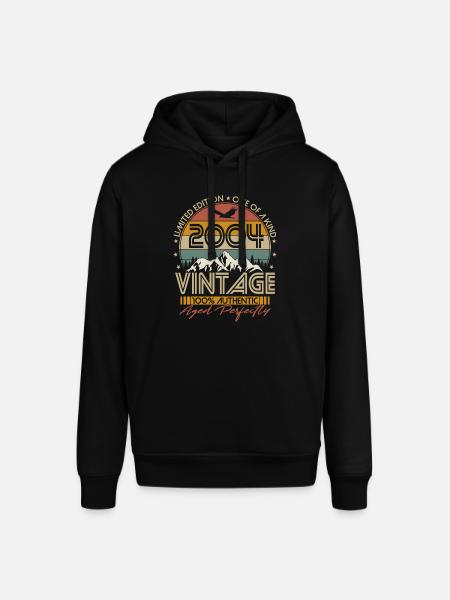 Vintage 2004 Vintage Birthday Retro Gift - Stanley/Stella SOUNDER Unisex Hoodie - black