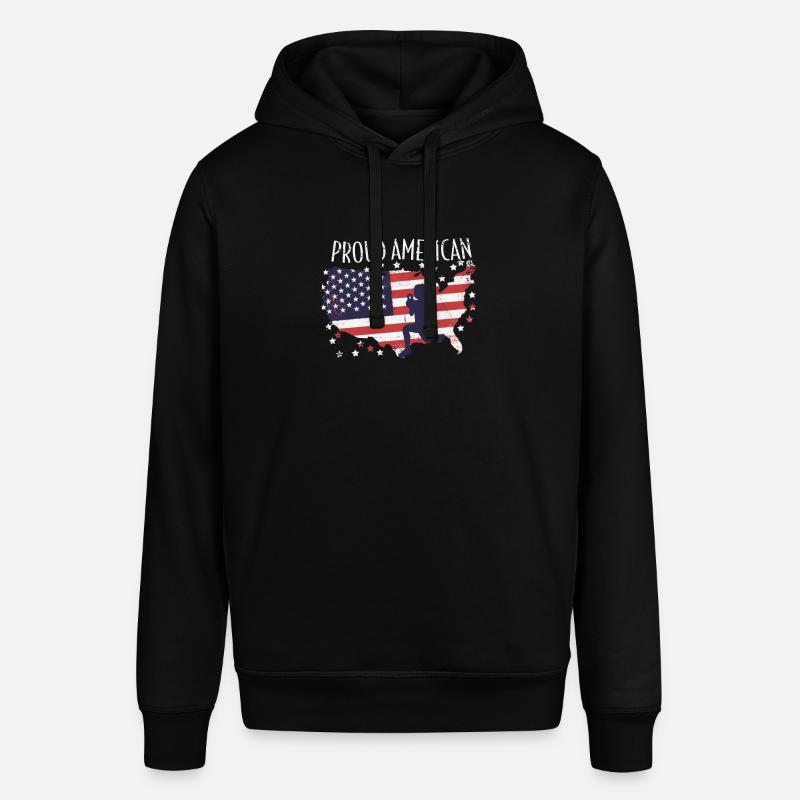 Drapeau américain HIIT - Sweat à capuche SOUNDER Stanley/Stella Unisexe - noir