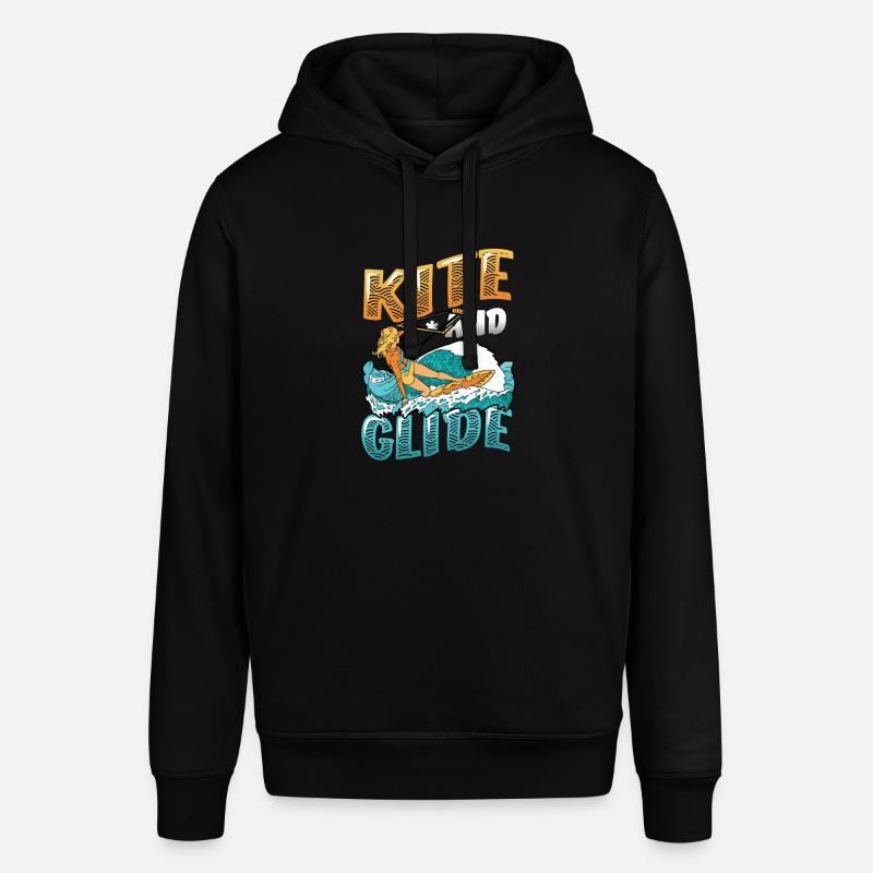 Kite Et Plan, Kitesurf - Sweat à capuche SOUNDER Stanley/Stella Unisexe - noir