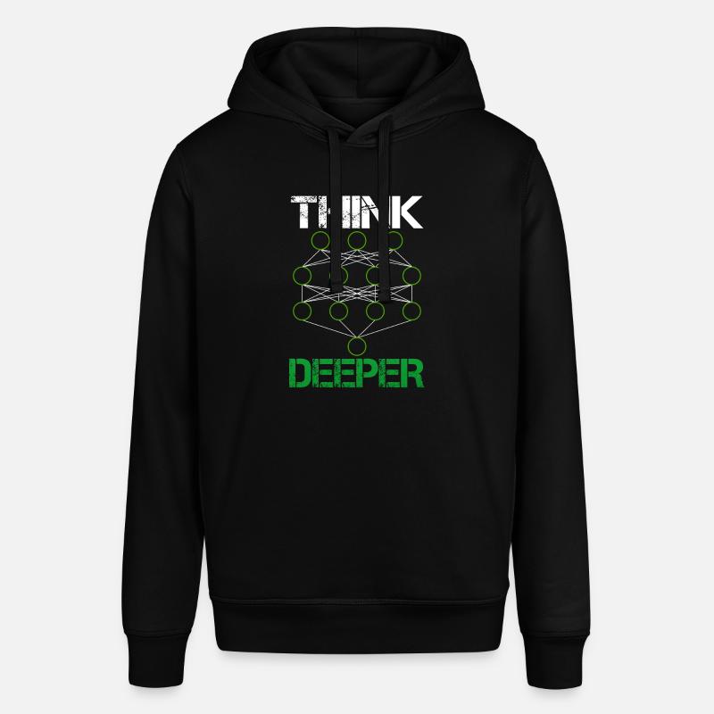 Artificial intelligence think deeper gift - Stanley/Stella SOUNDER Unisex Hoodie - black
