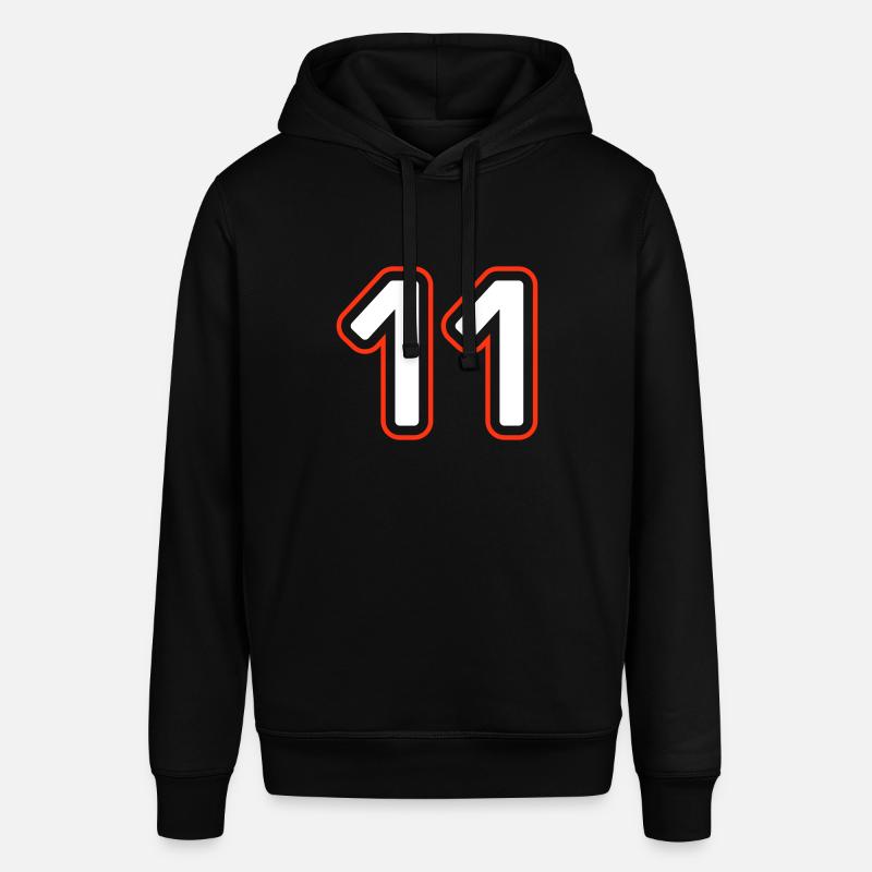 11 Symbole numérique - Sweat à capuche SOUNDER Stanley/Stella Unisexe - noir