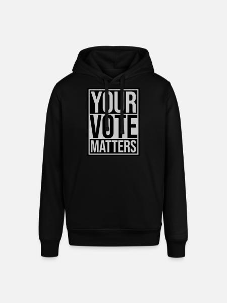 your vote matters quote - Stanley/Stella SOUNDER Unisex Hoodie - black