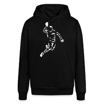 Handball Spieler Handball Geschenk - Stanley/Stella Unisex Hoodie SOUNDER - Schwarz - Vorne - Alina (178cm) & Michal (187cm)