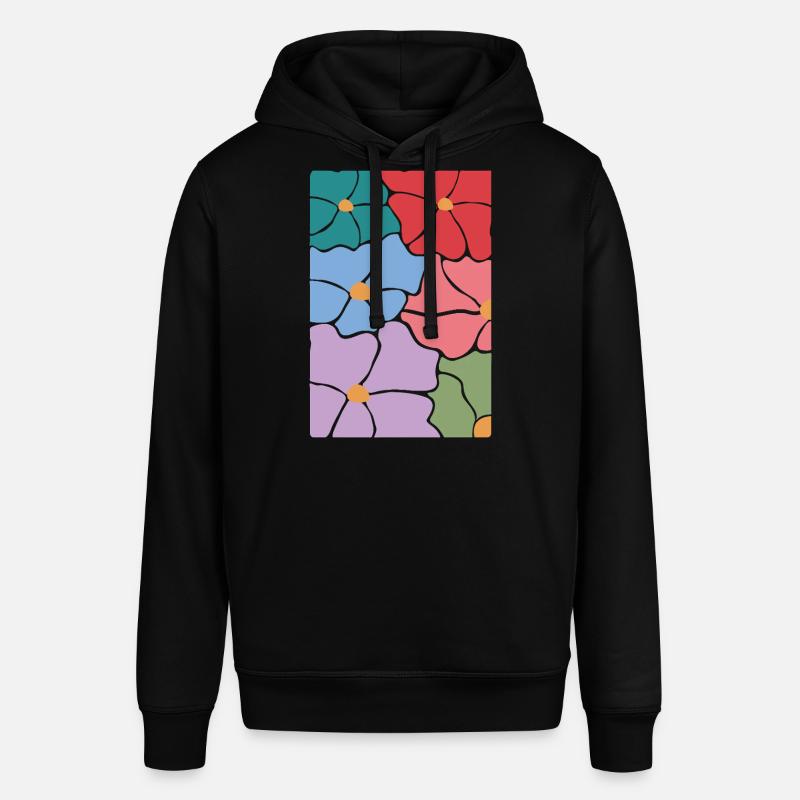 Fleurs de flore bohème - Sweat à capuche SOUNDER Stanley/Stella Unisexe - noir