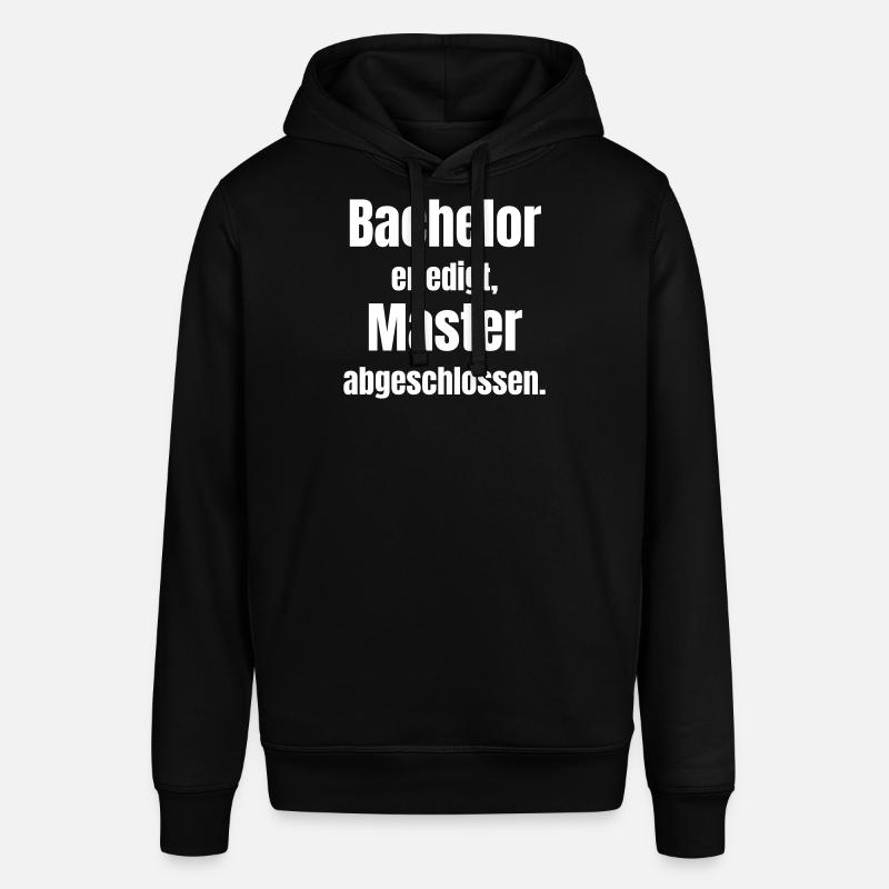 Bachelor oder Master Abschluss - Stanley/Stella Unisex Hoodie SOUNDER - Schwarz
