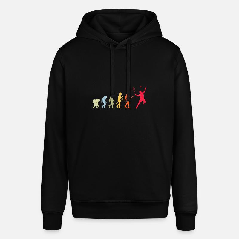 Évolution du badminton - Sweat à capuche SOUNDER Stanley/Stella Unisexe - noir