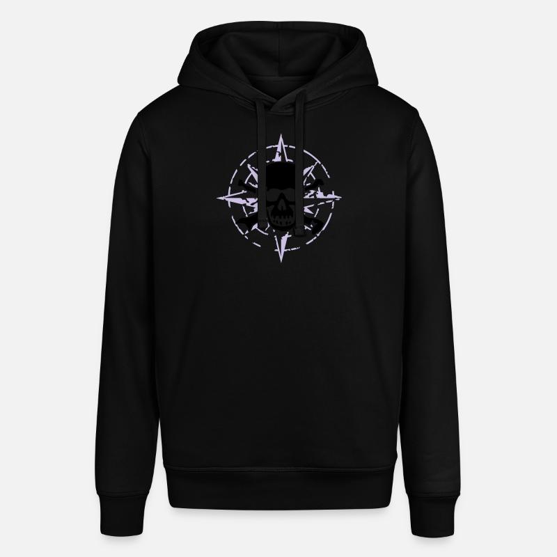 windrose_skull_02_a_2c - Sweat à capuche SOUNDER Stanley/Stella Unisexe - noir