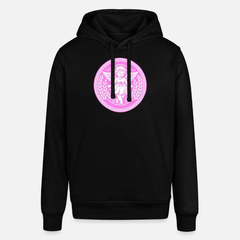 Logo de l’ange gardien - Sweat à capuche SOUNDER Stanley/Stella Unisexe - noir