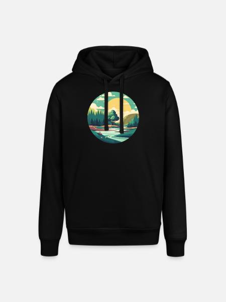 Landscape - Stanley/Stella SOUNDER Unisex Hoodie - black