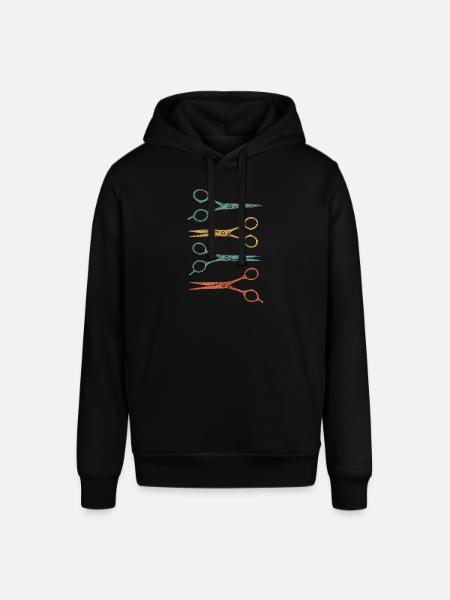 Farbenfrohe Friseurscheren - Stanley/Stella Unisex Hoodie SOUNDER - Schwarz