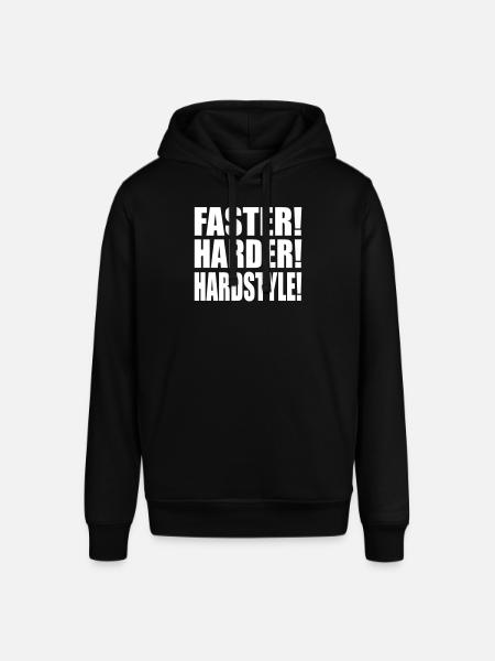 Faster Harder Hardstyle EN - Stanley/Stella SOUNDER Unisex Hoodie - black