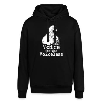 Voice for the Voiceless - Stanley/Stella Unisex Hoodie SOUNDER - Schwarz - Vorne - Alina (178cm) & Michal (187cm)