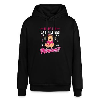 Mimimi - Stanley/Stella Unisex Hoodie SOUNDER - Schwarz - Vorne - Alina (178cm) & Michal (187cm)