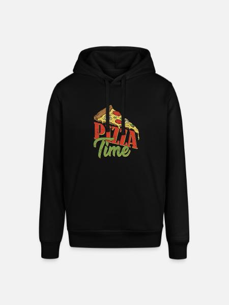 Pizza Time Quote - Stanley/Stella SOUNDER Unisex Hoodie - black